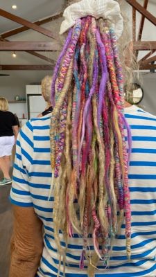 coloured hair